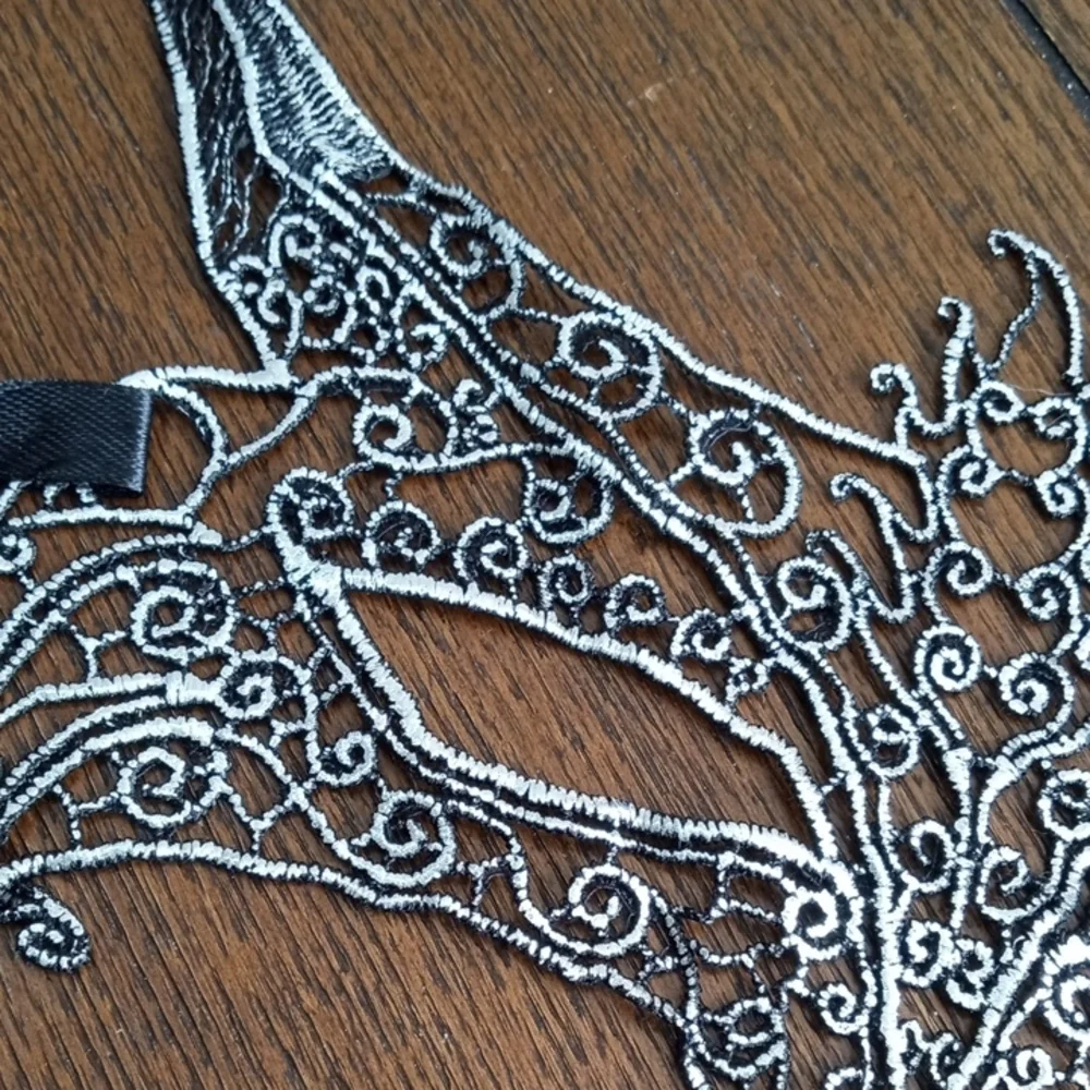 2/$16 Elegant Black Lace Masquerade Mask